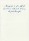 Christmas Footprints On A Snowy Bridge Greeting Card