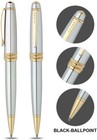 Cross Bailey Medalist Chrome Gold Trim Ballpoint Pen With Gift Box  at0452s-6 