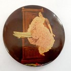Vintage Antique Old Victorian Pretty Woman Celluloid Pocket Mirror