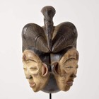Punu Mukudji Double Headed Maiden Spirit Mask Gabon
