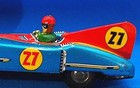 Vintage Asc aoshin Japan Race Car   27 Tin Friction Racer  Original Box