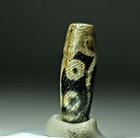 Pre-1800s Indo  tibetan Old Agate 9 Eye Dzi Bead 13 36mm