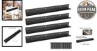 L Bracket 11x1x1 Black Stainless Steel 4 Pack 90 Degree Corner Brace
