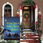 Wise Men Still Seek Jesus Nativity Garden Flag Double Sided  Christmas Winter Ho