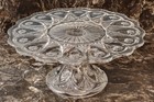 Eapg Fostoria  louise Clear  Pressed Glass Pedestal Cake Stand 1902-1907 4 5  