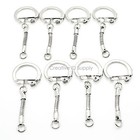Lot Of 200 100 50 25 Key Chains   Snake Chain W  Snap End   Jump Ring Wholesale