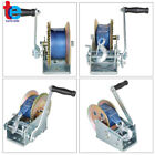 Blue 3500lbs Hand Winch Boat Use Manual Winch With 10m  32ft  Strap Winch