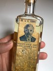 Antique Labeled Medicine Bottle Dr Donnell   s Indian Vegetable Oil Lewiston Maine
