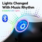 8 5in Hoverboard Bluetooth Electric Self-balancing Scooter Led 15   Slope Silver