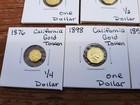 Lot Of 9 California Gold Tokens Fractionals 1852  1854  1881  1872  1876  1898