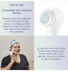 True Glow By Conair Facial Brush Attachment   Clarisonic Compatible - 1ct