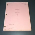 House Of Dracula  8 30 45  Signed Early Ed Lowe Pink  destiny  Draft   Coa 