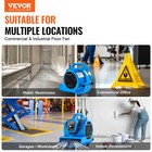 Vevor Floor Blower 1360 Rpm 600 Cfm Air Mover With 4 Blowing Angles 3-speeds