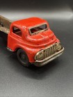 Vintage Tin Friction Toy Truck Red Made In Japan 1960s