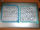 Lot Of 2 Vera Neumann Vintage Potholders Gently Used Nice 