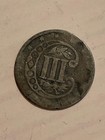 1854 Three Cent Piece Silver Trime 3c Coin