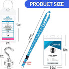 4 Cruise Luggage Tags Holder With Zip Seal And Steel Loops   2 Detachable Cruise