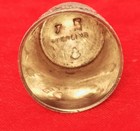 Antique Stern Bros Co Sterling Silver Thimble  7 Gold Tone Scrolls Band