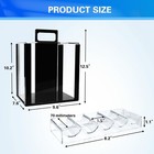 1 000ct Acrylic Poker Chip Case  Casino Poker Chips Carrier W 10 Chip Rack Trays