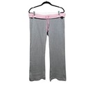 Rare Vtg Victoria s Secret Pink Striped Foldover Waistband Lounge Pajama Pants L