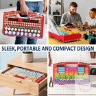 Battery Organizer Storage Holder Box Case With Tester  New Ultra-large 285 