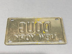 Vintage Bicycle Lisence Plate New York