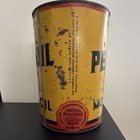 Pennzoil Vintage 5 Quart Motor Oil Advertising Can Gas   Oil Yellow Black Red
