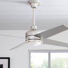 Hdc Mercer 52 In  Led Indoor Brushed Nickel Ceiling Fan W light Kit And Remote