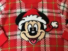 New Disney Mickey Mouse Plaid Red Christmas Holiday Sweater Pullover 18-24 Mo