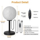 Moon Lamp Led Night Light - Dimmable Bedside Lamps Small Modern Bedroom Lamp Led