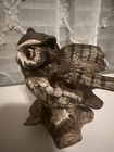 Vtg  Norleans  Japan Owl Ceramic Figurine
