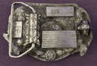 Vintage    the American Veteran    Belt Buckle  1985 Commemorative  Pewter