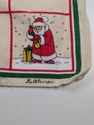 Vtg Lippe-leinen German Christmas Santa Tea Hand Towel Halbleinen Linen Blend