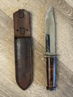 Queen City Cutlery Vintage Fixed Blade Ww2 6 Inch Blade Knife W Sheath