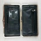 Disney Ariel Little Mermaid Loungefly Metal Clasp Wallet Aqua Blue Vinyl 7x4 In