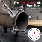Adjustable Pipe Alignment Chain Pliers Clamp  Fit For Round Pipes Up To 14  In