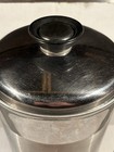 Ice Bucket With Lid   Handle Made In Italy B-711 Vintage Aluminum Has Dents