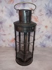 Vintage Brass Nautical Lantern-5-panel Glass Hanging Ship Lamp-maritime Decor   