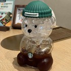 2026 Barista Bear Cup Limited Edition Glass Cup With Straw Xmas Gift Cold Cup