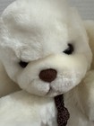 Vintage 1982 Gund Smooch White 11    Puppy Dog Plush Toy With Rattle Tail