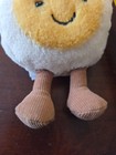 Jellycat Amuseables 5  Happy Hard Boiled Egg Soft Plush Stuffed Corduroy Leg