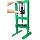 6 Ton Hydraulic Press Adjustable Hydraulic Shop Press With Press Plates Green