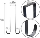 Double Sided Wreath Hanger 12 Inch Over The Door Metal Hook Christmas Holds