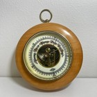 Vintage Selsi Germany Wood Barometer Storm Rain Change Fair Very Dry Collectable