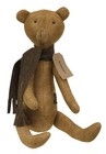 Primitive Grungy Antique Style Teddy Bear Doll 19  Rustic Country Vintage New