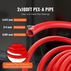 Uimoso Pex-a Tubing 2 X 100ft Blue   Red 3 4 In  For Potable Water Floor Heating