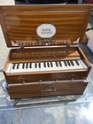 Antique Wooden Harmonium   Portable Reed Pump Organ Vintage Music Box