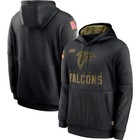 Men s Black Hooded Salute To Service Sideline Therma Sweatshirt Hoodie-fa