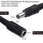 12v Dc Power Extension Cable 33ft For Cctv Security Camera Dvr  Male To Female