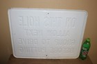 Vintage 1950 s On This Hole Putting 24  Embossed Metal Golf Course Golfing Sign